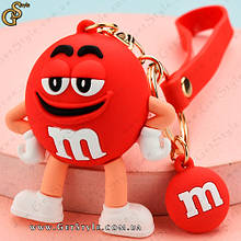 Брелок M&M's Keychain червоний у подарунковому пакованні