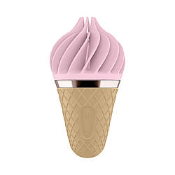 Мороженка спінатор Satisfyer Lay-On — Sweet Treat Pink/Brown