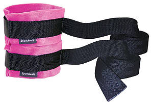 Наручники Sportsheets Kinky Pinky Cuffs тканинні, зі стрічками для фіксації