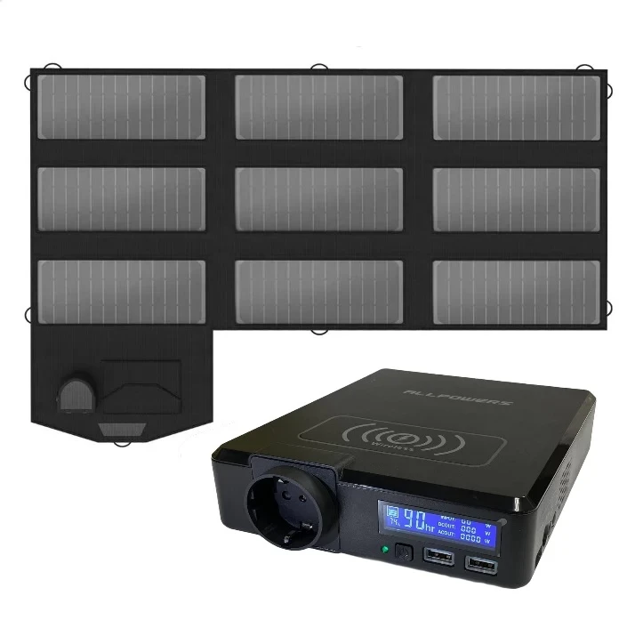 Зарядна станція AllPowers 200W з одною розеткою+ Сонячна батарея - панель X-DRAGON (AllPowers) 18V70W