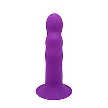 Дилдо з присоском Adrien Lastic Hitsens 3 Purple, чудово для страпона, діаметр 4,1 см, довжина 18,2 см