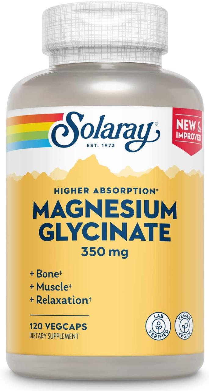 Solaray High Absorption Magnesium Glycinate 350 mg 120 вег капсул