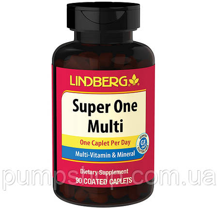 Вітамінний комплекс Piping Rock Lindberg Super One Multi 90 капс. (уцінка термін по 12.23), фото 1