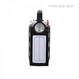 Універсальна сонячна станція Easy Power EP-396 колонка радіо блютуз сонячна панель Power Bank 3 лампочки, фото 5
