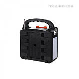 Універсальна сонячна станція Easy Power EP-396 колонка радіо блютуз сонячна панель Power Bank 3 лампочки, фото 6