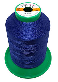 Нитка швейна із поліефірного шовку №20 2000м. «Титан» 2784 світло синій