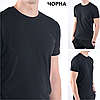 S,M,XL. Чорна чоловіча однотонна футболка 100% Cotton / Туреччина, DGR™, фото 8