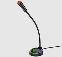 Мікрофон ігровий MeeTion MT-MC14 з RGB-підсвіткою, чорний