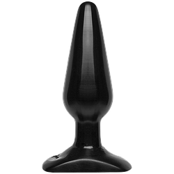 Анальна пробка Doc Johnson Smooth Classic Medium - Black, макс. діаметр 3,8 см