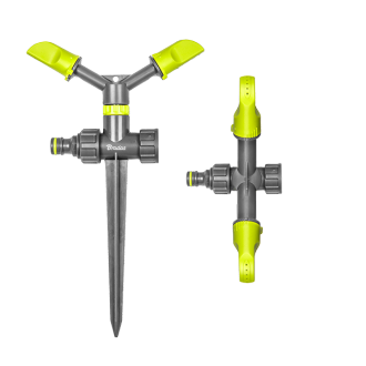 Зрошувач обертовий 2-х ріжковий на кілку 
LIME LINE в блістері, LE-6101