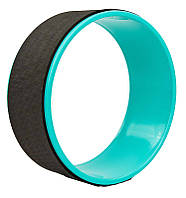 Колесо-кольцо для йоги 32*13 смFit Wheel Yoga (TPE, PVC) черно-бирюзовый