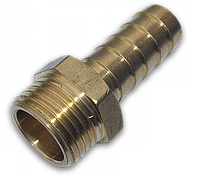 Адаптер з ніпелем під шланг 19 мм, РЗ 3/4", латунь, GEKA, GK76/3SK