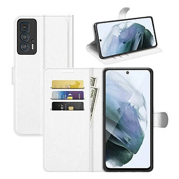 Чохол-книжка Litchie Wallet для Motorola Edge 20 Pro White