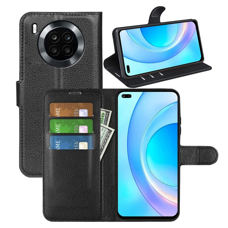 Чохол-книжка Litchie Wallet для Huawei Nova 8i / Honor 50 Lite Black, фото 1