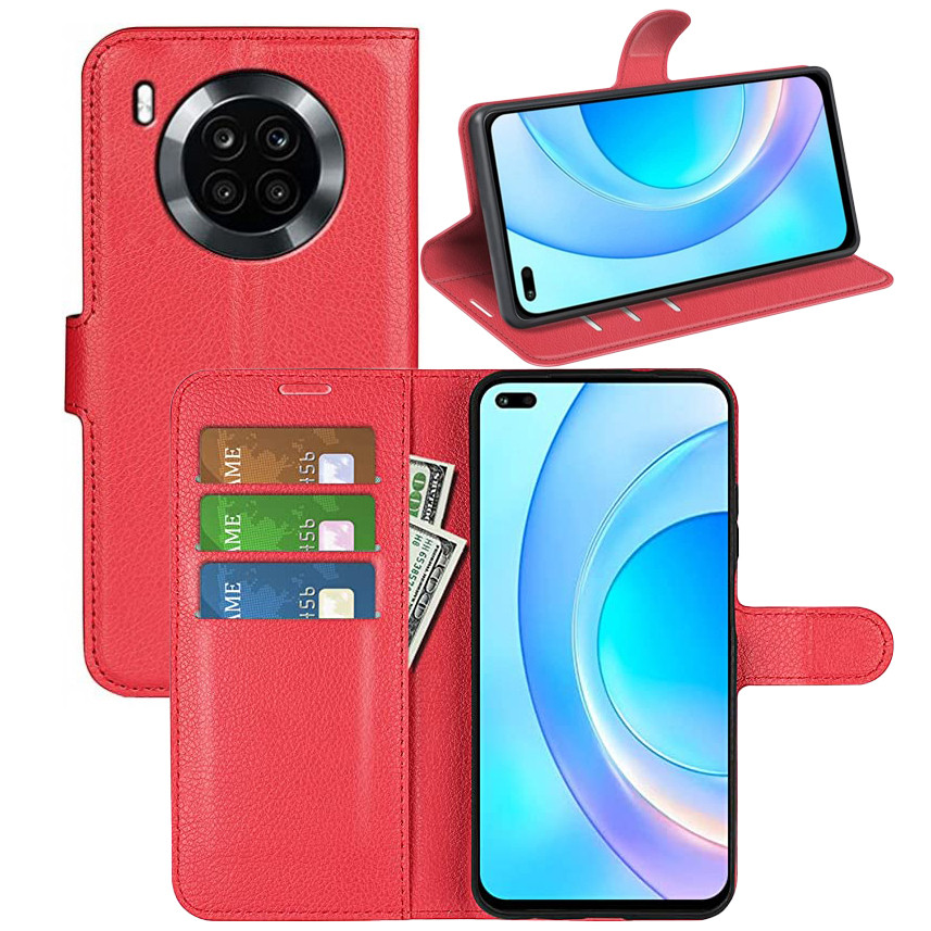 Чохол-книжка Litchie Wallet для Huawei Nova 8i / Honor 50 Lite Red, фото 1