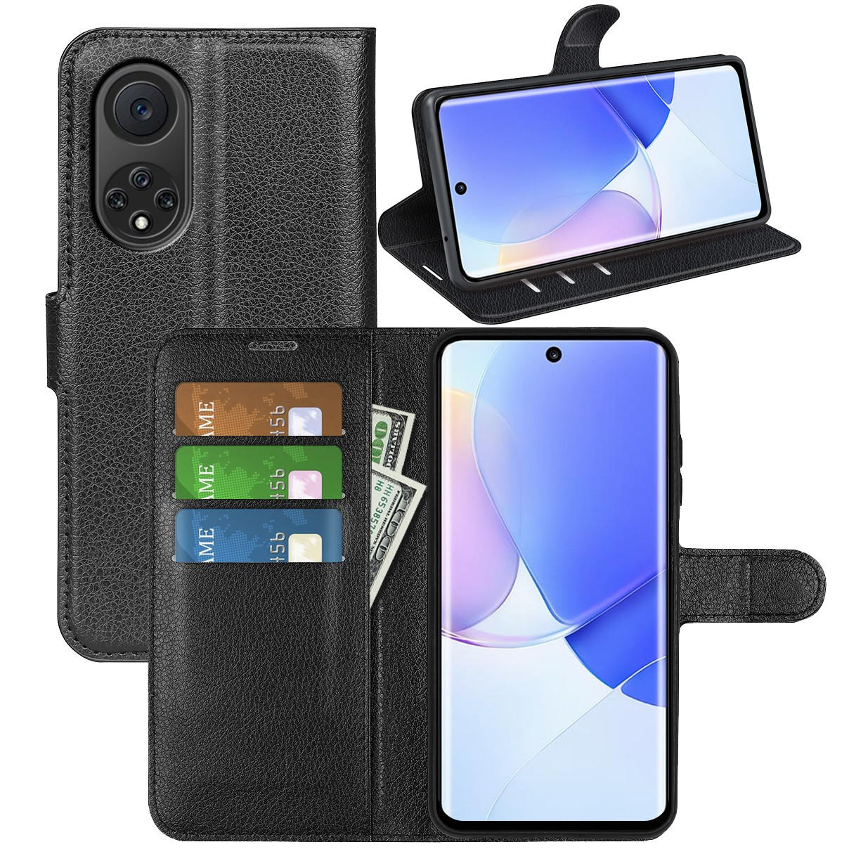Чохол-книжка Litchie Wallet для Huawei Nova 9 / Honor 50 Black, фото 1