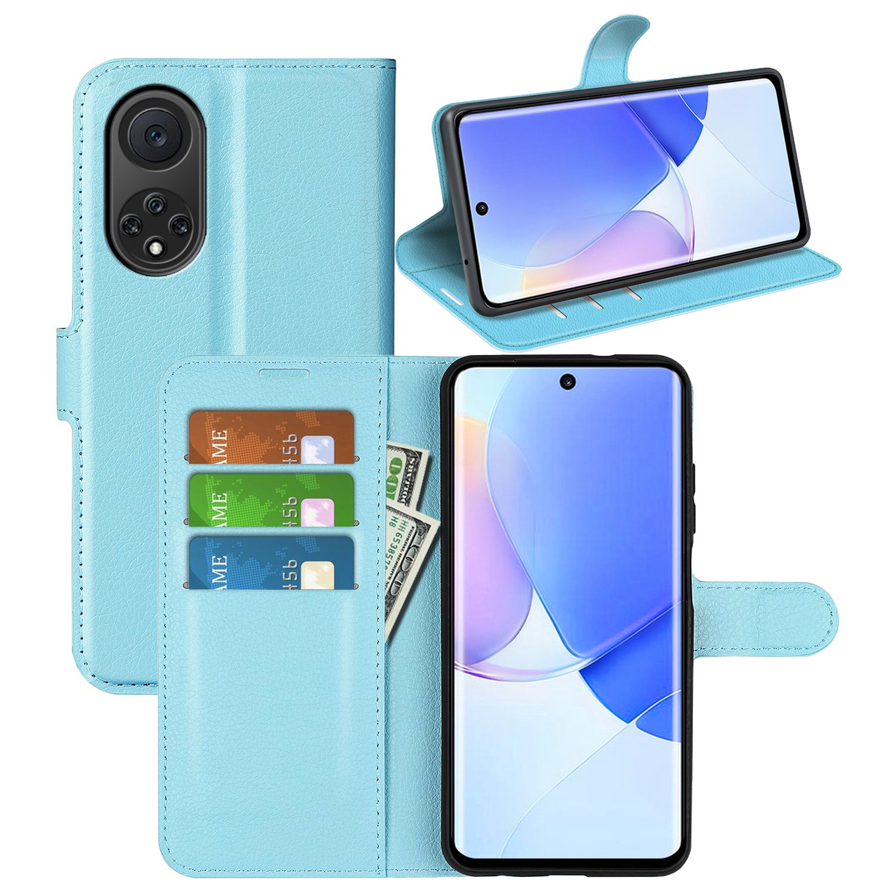 Чохол-книжка Litchie Wallet для Huawei Nova 9 / Honor 50 Light Blue, фото 1