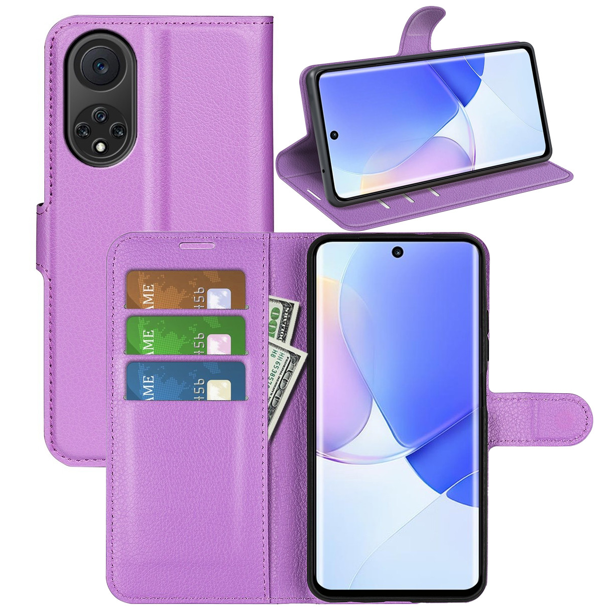 Чохол-книжка Litchie Wallet для Huawei Nova 9 / Honor 50 Violet, фото 1