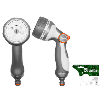 Пістолет для поливу 7 режимів, SMOOTH CONTROL, 
WHITE LINE, WL-EN56M