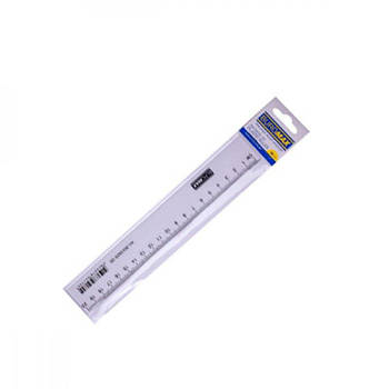 Лінійка пластикова 20 см прозора 630467 G-Rich