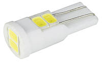 Лампочка лампа t10, led w5w t10, светодиодные лампы w5w, лампа w16w led T10-110 5630-6 12V CER