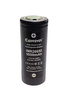 Акумулятор Keeppower  IMR26650 5500mah 15A