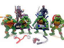 Набір фігурок 6 шт. м/ф "Черепашки Ніндзя" — TMNT, 13CM