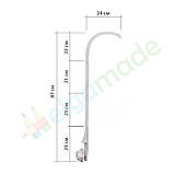 Тримач для мобіля пластиковий Кронштейн-1, 87 см (довгий), фото 2