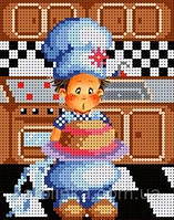 Набір для вишивання бісером: Юний кухар