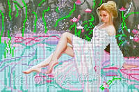 Набір для вишивання бісером: Дівчина біля басейну