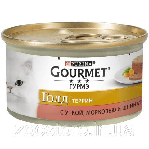 Консерви Purina Gourmet Gold Террін качка морква і шпинат 85 г
