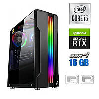 Игровой ПК/ Core i5-10400F NEW/ 16 GB RAM/ 120 GB SSD NEW + 500 GB HDD/ GeForce RTX 3050 8GB/ 500W