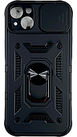 PC + TPU чехол Camshield armor для iPhone 14 Plus (на айфон 14 плюс) черный