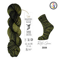 Gazzal HAPPY FEET (Газзал Хеппі Фіт) №3258 (Пряжа для шкарпеток, мериносова вовна, нитки для в'язання)