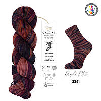 Gazzal HAPPY FEET (Газзал Хеппі Фіт) №3261 (Пряжа для шкарпеток, мериносова вовна, нитки для в'язання)