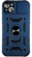 PC + TPU чехол Camshield armor для iPhone 14 Plus (на айфон 14 плюс) синий