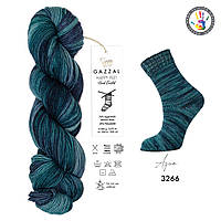 Gazzal HAPPY FEET (Газзал Хеппі Фіт) №3266 (Пряжа для шкарпеток, мериносова вовна, нитки для в'язання)
