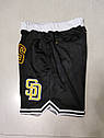 Чорні шорти команда Сан-Дієго Падрес  МЛБ San Diego Padres MLB shorts, фото 5