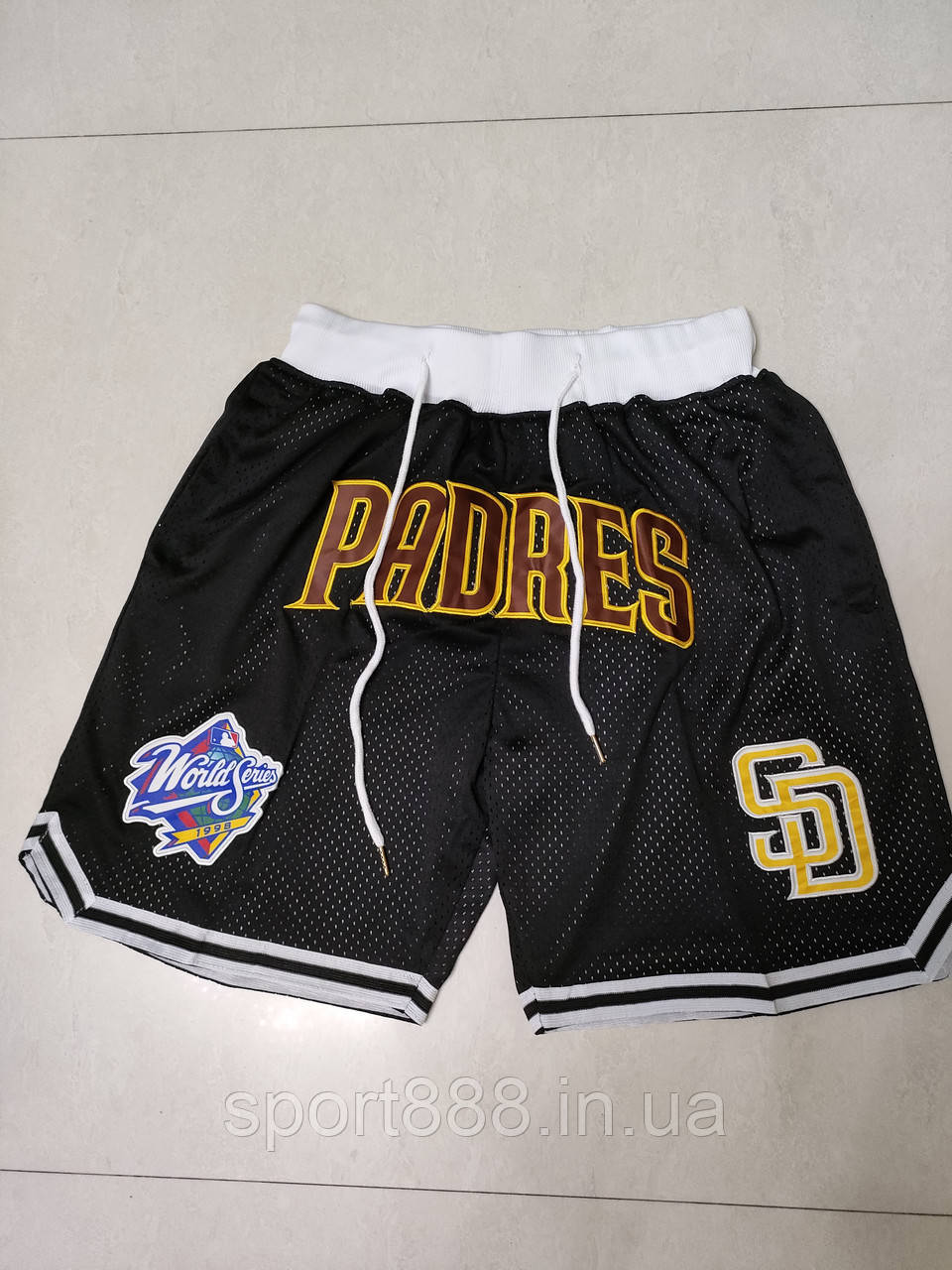 Чорні шорти команда Сан-Дієго Падрес  МЛБ San Diego Padres MLB shorts