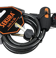 Замок вело KB 202 Spiral Cable Lock 10 x 185 cm SEKURA