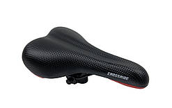 Сідло МТВ Baisike 076 чорний карбон червоний низ 260*150 мм, із замком