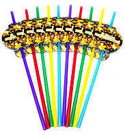 Трубочки для напоїв "З Днем Народження" 10 шт