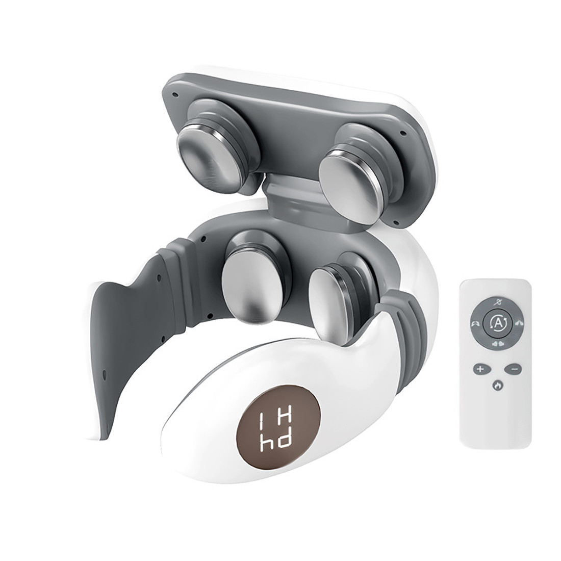 Массажер для шиї акумуляторний Adna Massager 4 із 4 масажуючими головками. Шийний масажер, фото 1