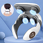 Массажер для шиї акумуляторний Adna Massager 4 із 4 масажуючими головками. Шийний масажер, фото 4