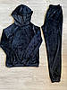 Жіночий спортивний костюм велюровий чорний, фото 6