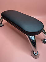 Підлокітник манікюрний Maxi на хромованих ніжках, ЧОРНИЙ колір