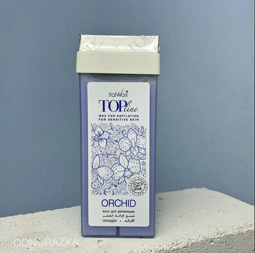 Тёплый воск ItalWax Top Line Орхидея в кассетах для депиляции, вес 100 грамм - фото 1 - id-p1692021531