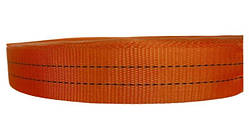 Стрічка вантажопідйомна (еластична) СПЕ, ширина 50мм, довжина 100м (3000 кг), оранжева