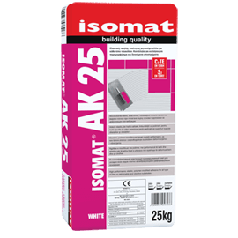 Ізомат АК 25 /Isomat AK 25 — гнучкий клей для кріплення плитки на вібруючі основи (пач. 25 кг)
