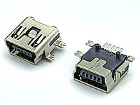 Гнездо mini USB 5pin монтажное, SMT тип